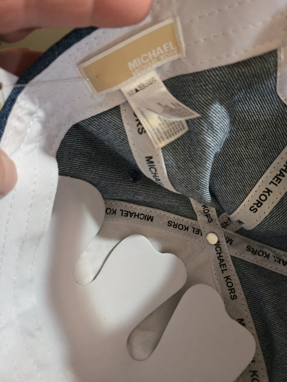 Michael Kors Womens Blue Denim Cap NWT - Picture 5 of 5
